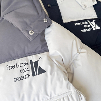 Bērnu kokvilnas jaka ar kapuci, korejiešu stila, bieza, poliestera pildījums