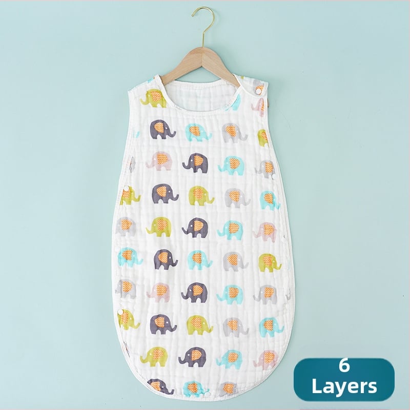 Zīdaiņu guļammaiss vestes stilā, tīrs kokvilnas audums, kokvilnas pildījums, augļu karikatūras dizains