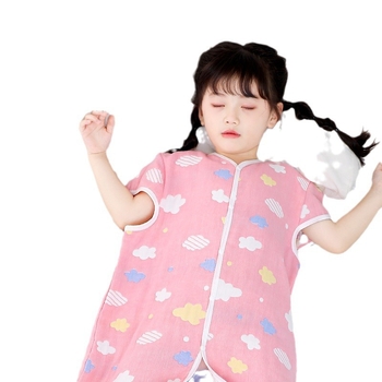 Bērnu guļammaiss četrām sezonām no 100% kokvilnas gazes auduma, ar atdalāmām kājām, pildījums kašmīrs un pūka