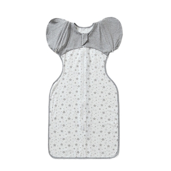 Sac de dormit pentru nou-născuți, bumbac pur 95%+, căptușeală bumbac pur 95%+, fermoar din nailon, pentru vârsta 0–1 an, potrivit pentru vară-primăvară-toamnă.
