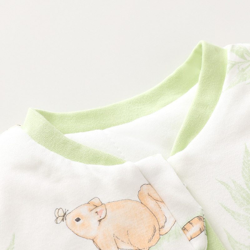 Sac de dormit pentru bebeluși cu picioare separate și mâneci lungi, iarnă–toamnă, umplutură 120 g poliester-pamuk, exterior din bumbac, fermoar din nylon