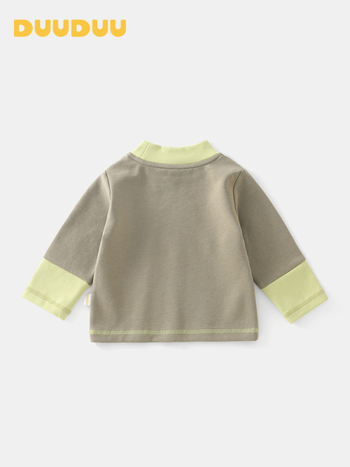 Baba belső felső és nadrág készlet, koreai stílus, Lyocell/Poliészter/Pamut/Elasztán keverék, 1–3 éveseknek, félmagas gallér, téli-tavaszi-őszi szezon