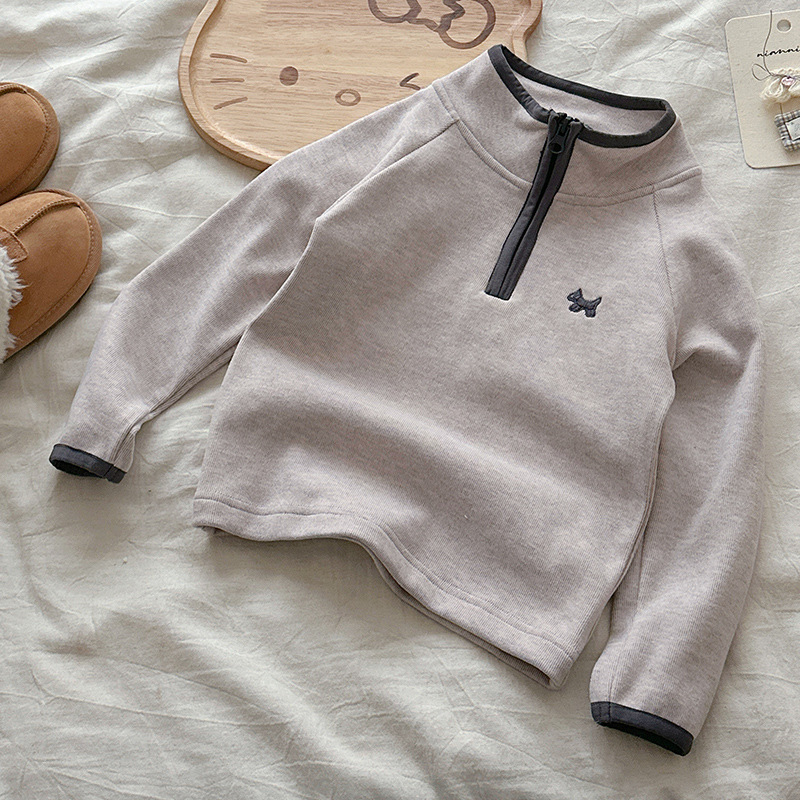 Laste etnilise stiiliga fliisvoodriga soe pikkade varrukatega pullover (ilma kapuutsita), peamine materjal akrüül, vooder polüester, vanus 3–8 aastat