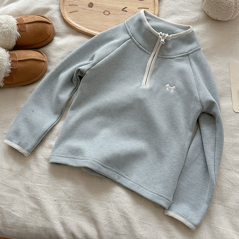 Laste etnilise stiiliga fliisvoodriga soe pikkade varrukatega pullover (ilma kapuutsita), peamine materjal akrüül, vooder polüester, vanus 3–8 aastat