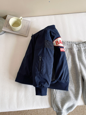 chuanchuanma Ühiskasutatav lastele padi jakk, lukk, V-kaelus, paks polüestrist väline koos puuvillase voodriga, sügis-talv, muster: tähed