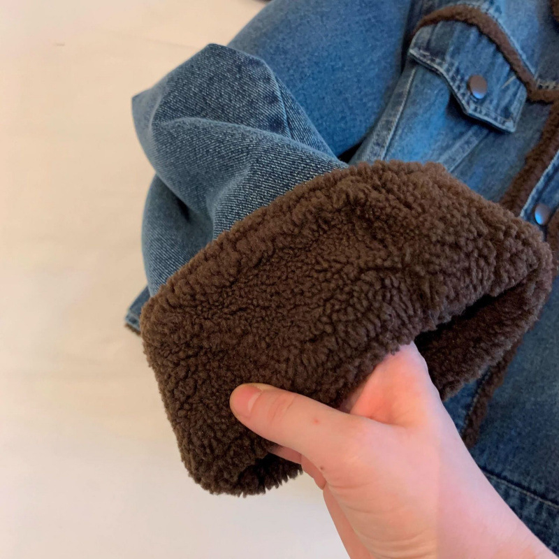 Denim bunda, hrubá bavlna 95%+