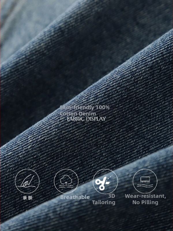 Bavlnené sako s jednofarebným dizajnom, dlhé rukávy, límec, stredná dĺžka