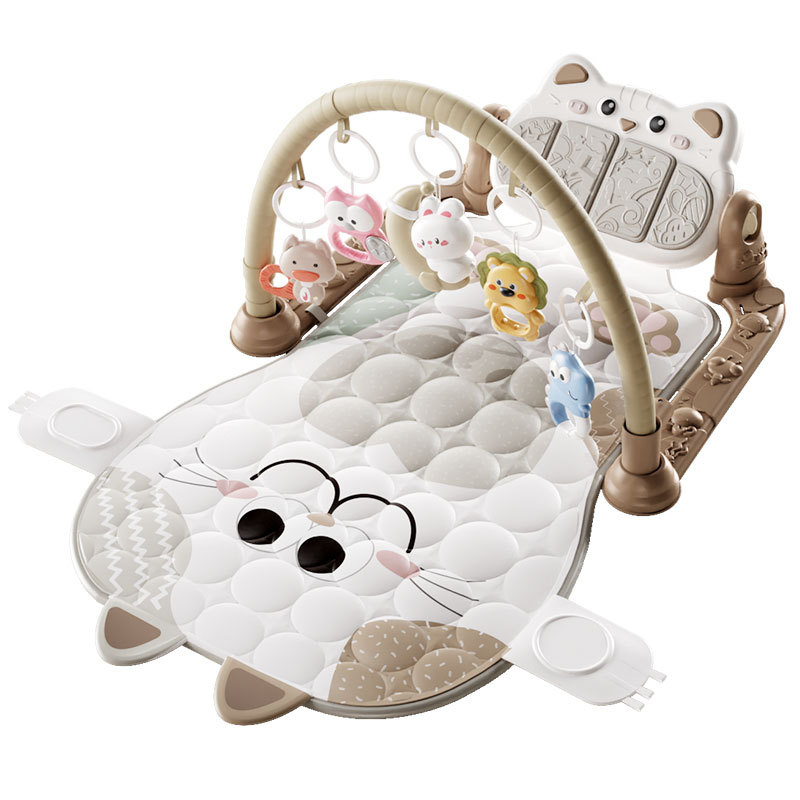 Βρεφικό γυμναστήριο δραστηριοτήτων με αποσπώμενα κρεμαστά στοιχεία, μουσική με φως και προβολή — πλαστικό παιχνίδι για 0–3 ετών