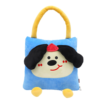 Auto jastučnica-odjeđa s crtanim psom, izšivana površina, super mekani kratki pliš, PP pamuk, karikatura uzorak, prilagođavanje dostupno