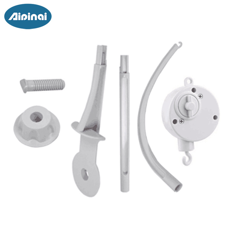 Дрънкалка за креватче за новородени – плюшена животинска висяща музикална въртяща се играчка (Плюш; Звънче и въртене на музика; Подходяща за деца 0–3 г.)