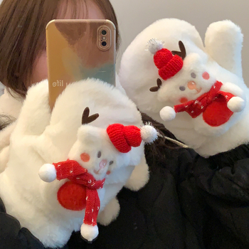 Sniego senelio pūkinių pirštinių ir šaliko komplektas - vilnos mišinys, unisex, suaugusiems, žiema