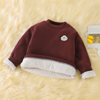 Vaikų žieminis pagrindinis marškinėliai su ilgomis rankovėmis, 92% poliesteris, be kaklo etiketės, saugumo klasė A, žiemos sezonas 2025