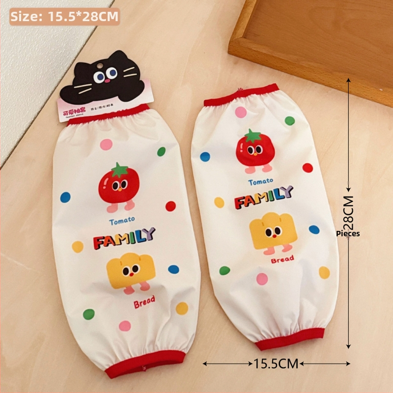 Rokas piedurknes ar karikatūras rakstu – ūdensizturīgas, traipu noturīgas, poliestera šķiedra, ziemas un rudens lietošanai