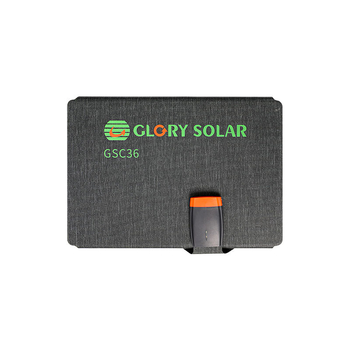 Pārnēsājams saliekams saules panelis ārējai uzlādei, USB 5V/3A, IP65 ūdensizturīgs, ETFE laminācija, Type-C izeja