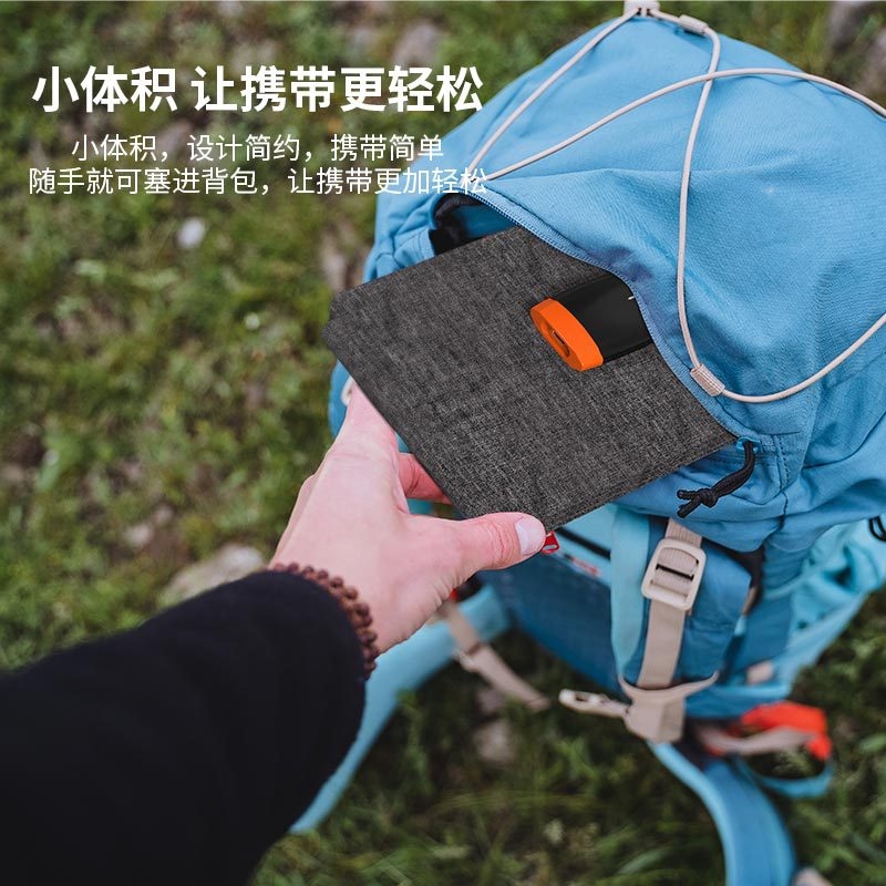 Pārnēsājams saliekams saules panelis ārējai uzlādei, USB 5V/3A, IP65 ūdensizturīgs, ETFE laminācija, Type-C izeja