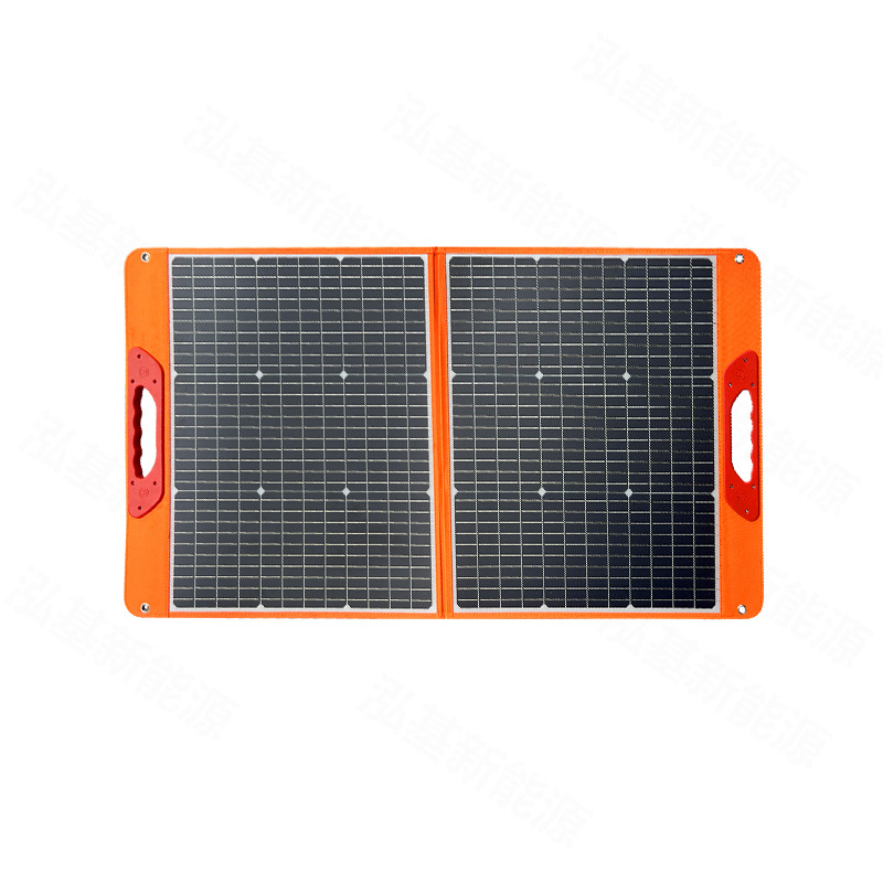 Salokāms saules uzlādes panelis, 100W, 18V, ārā kempingam un enerģijas uzglabāšanai
