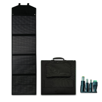 FLEXIBLE SUN Pārvietojams ārējais saules saliekamais panelis kempingam, 100–200W, 18/36V, svars 7 kg