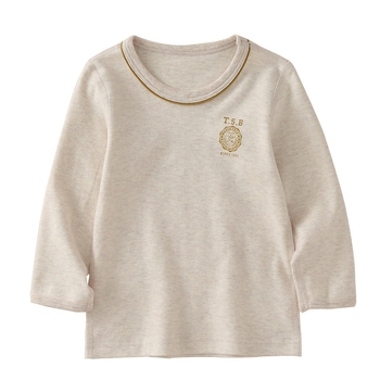 Berniški marškinėliai su ilgomis rankovėmis iš 100% medvilnės, švelnus vidinis paviršius, apvali kaklo linija, 3–8 m. amžius, pavasaris ir ruduo