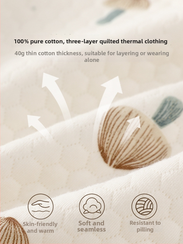 Zīdaiņu kokvilnas topiņš rudens–ziemas sezonai, 100% kokvilna, universāls, apaļš kakls, bez kapuses, zīdaiņiem