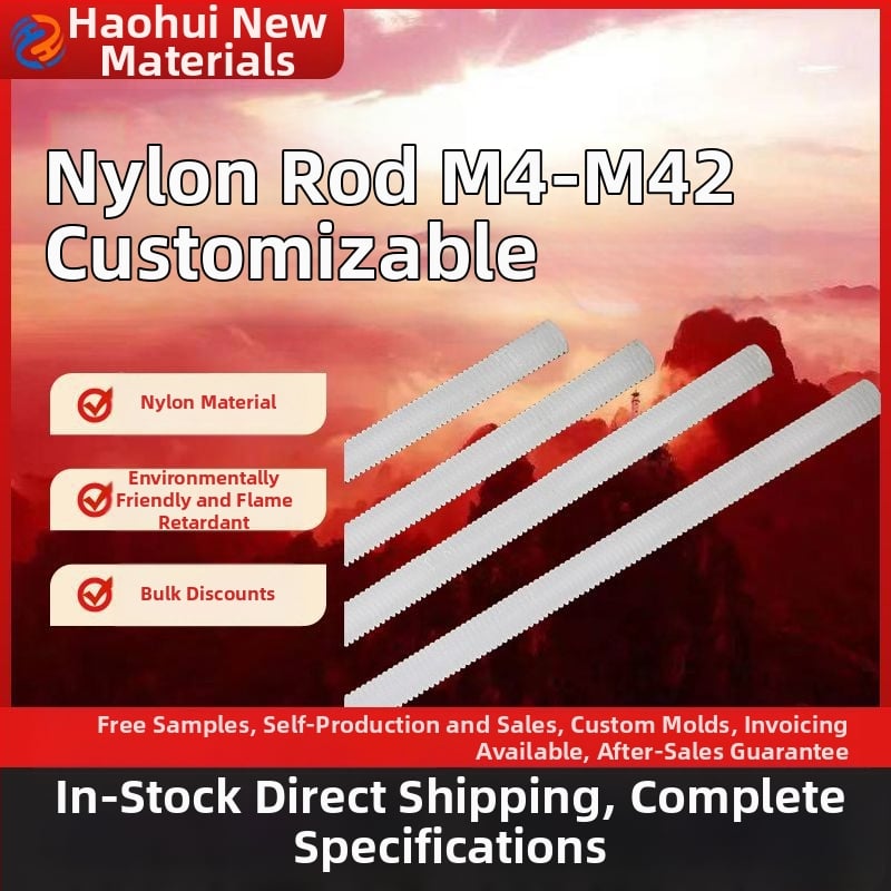 Haohui neilona skrūvju stienis, pilns vītņu, izolēts, dubultgalis, GB/T17587.3-2018