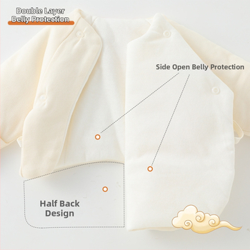 Naujagimių drabužiai kinų stiliumi žiemai, 100% medvilnė, apvali kaklo linija, be gobtuvo, švelnus audinys