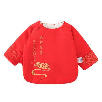 Naujagimių drabužiai kinų stiliumi žiemai, 100% medvilnė, apvali kaklo linija, be gobtuvo, švelnus audinys