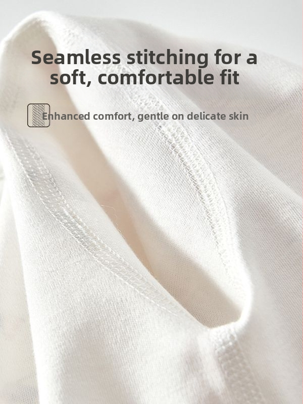 Zīdaiņu kokvilnas nakts tops, apaļš kakla līnija, bez kapuces, visām sezonām, mīksts audums