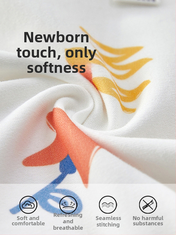 Naujagimio medvilninis marškinėliai su apvaliu kaklu | 100% medvilnė, unisex, 0-12 mėnesių, visiems metų laikams