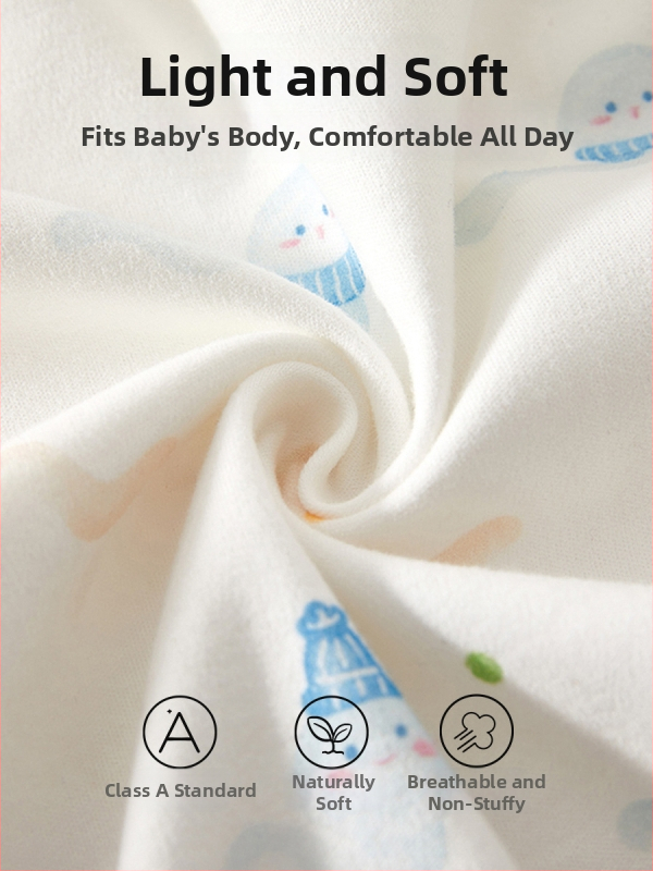 Zīdaiņu kokvilnas tops – apaļais kakls, bez kapuces, 100% kokvilna, Klase A, mīksta apstrāde, pavasaris un rudens