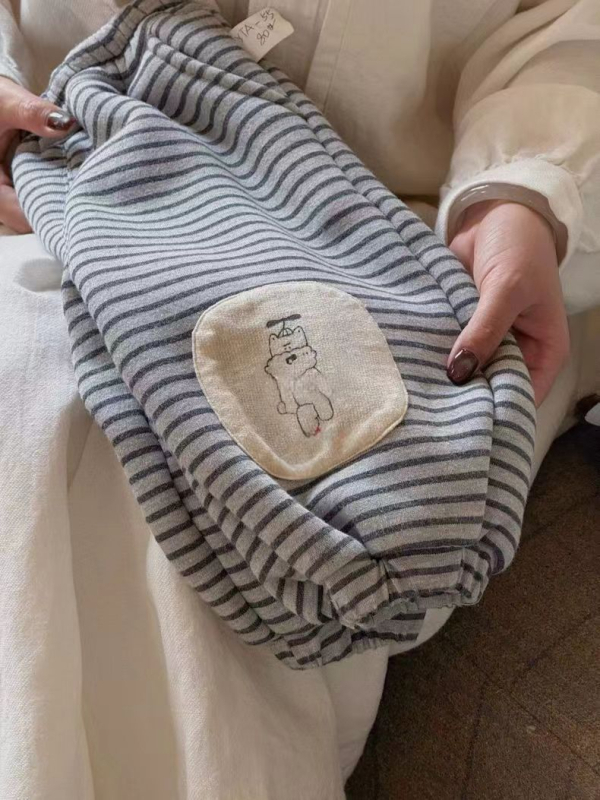 Dječje hlače trenirke, Korejska verzija, prugaste, pamuk 80%, elastični pojas, zima