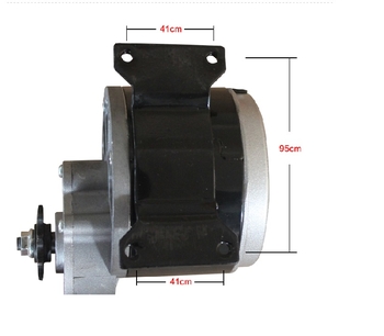 Generator DC cu magnet permanent, înaltă putere, viteză redusă, 48–72 V, 250–350 W, acționat manual prin manivelă cu pedală hidraulică
