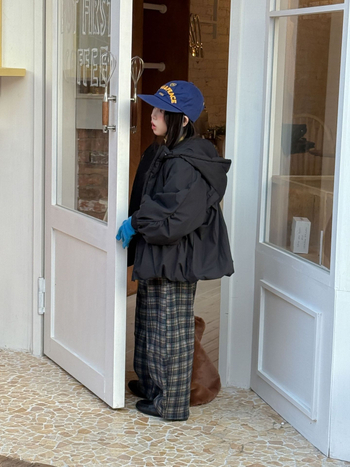 Dječje duge hlače za djevojčice u korejskom stilu, zimske tople casual hlače kariranog uzorka (Materijal: poliester 71,7%, viskoz 24,7%, elastan 3,6%; Sezona: zima; Dob: 8+ godina (preko 140 cm); Sigurnosna razina: B)