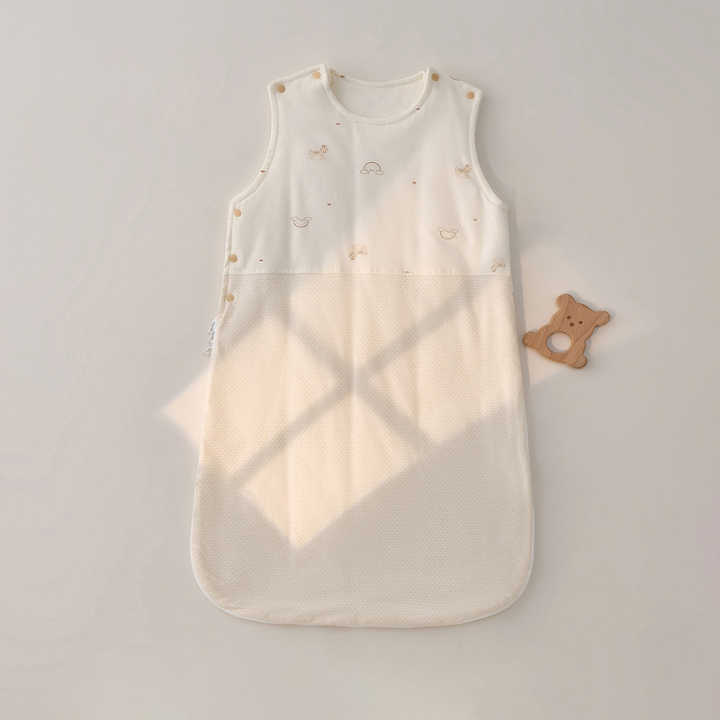 Sac de dormit pentru bebeluși, stil vestă, iarnă, exterior din bumbac 95%+, umplutură poliester