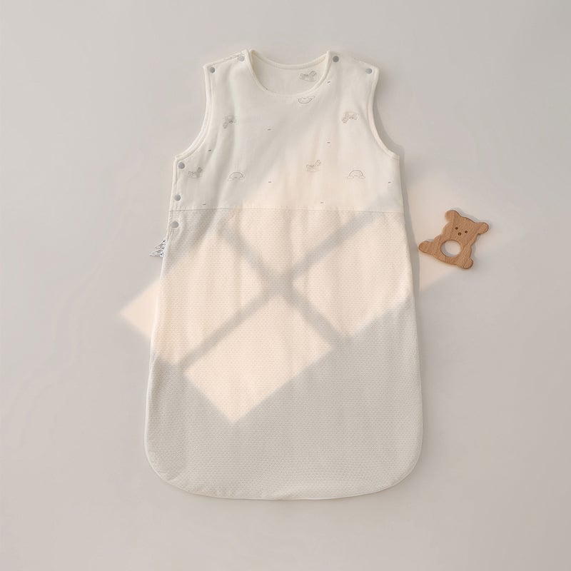 Sac de dormit pentru bebeluși, stil vestă, iarnă, exterior din bumbac 95%+, umplutură poliester