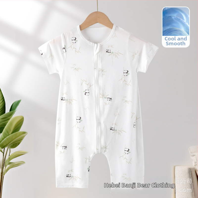 Bērnu vasaras guļammaiss – karikatūru raksts, audums no atjaunojamām šķiedrām, oderējums no ķīmiskām šķiedrām, rāvējslēdzējs: neilons, vecums 0-3 gadi.