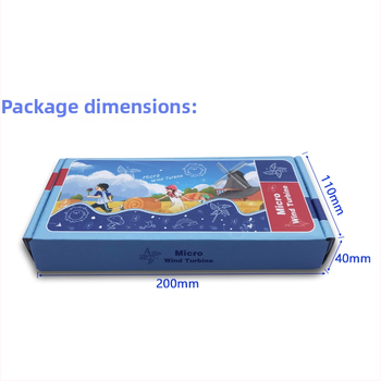 Mini generator eolian cu LED, fără bază, model demonstrativ educațional — Nr. articolului: F7568M9S99M77J