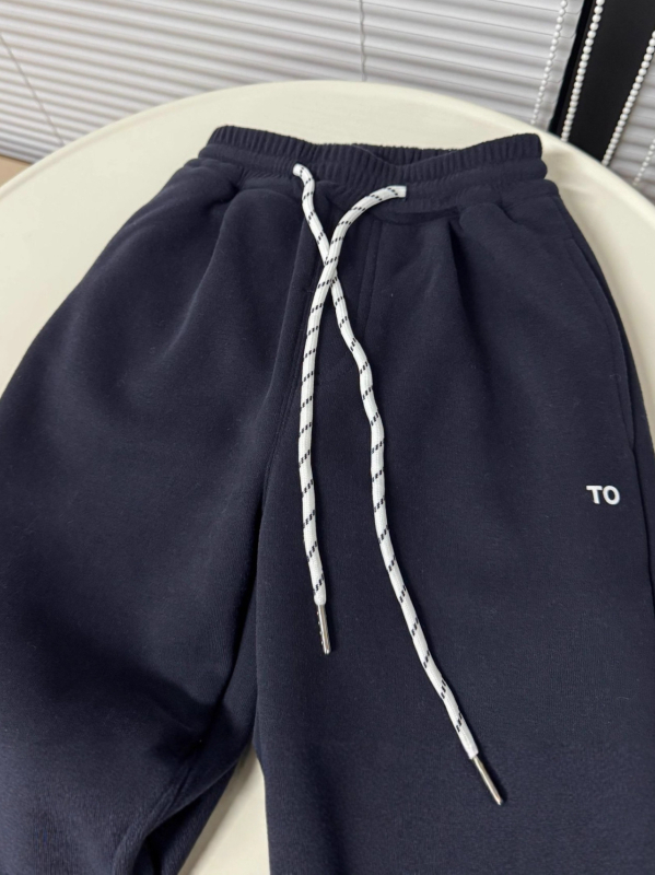 Koreai stílusú gyerek sportnadrág fleece béléssel, téli hosszú nadrág, 60% pamut, 140 cm feletti gyermekeknek