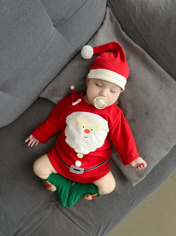 Бебешки бодита и костюм за пълзене, корейски стил, 95% памук, сваляща се качулка, за 0–12 месеца