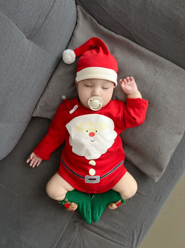 Бебешки бодита и костюм за пълзене, корейски стил, 95% памук, сваляща се качулка, за 0–12 месеца