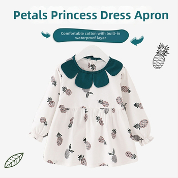 Kūdikių maitinimo smock, atsparus vandeniui, unisex, 1-3 metų, 59 cm aukštis, pavasaris 2025