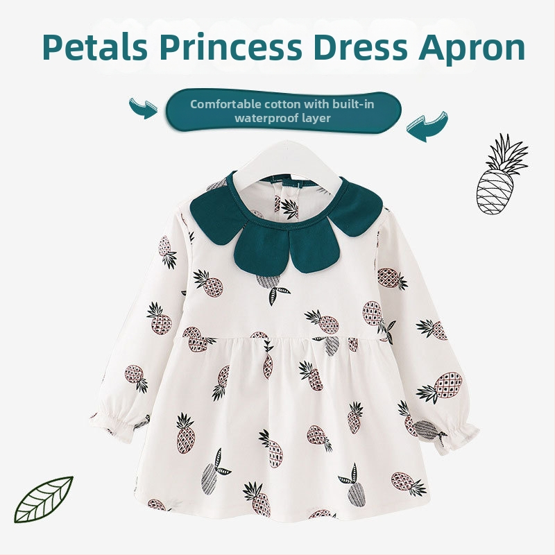 Bērnu ēdienreizes lakats, ūdensnecaurlaidīgs, universāls, 1-3 gadi, augstums 59 cm, pavasaris 2025