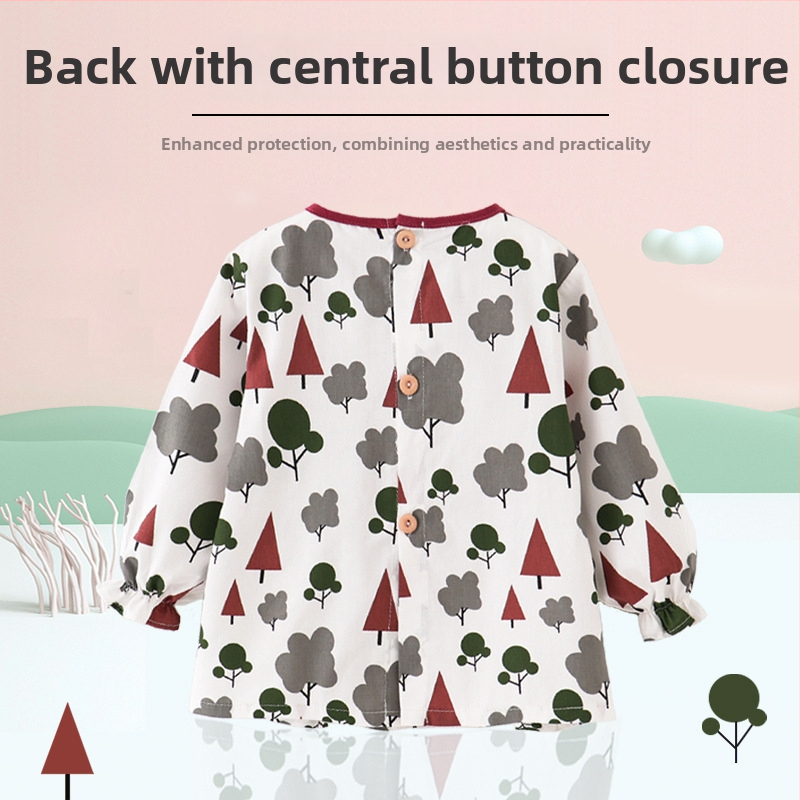Bērnu ēdienreizes lakats, ūdensnecaurlaidīgs, universāls, 1-3 gadi, augstums 59 cm, pavasaris 2025