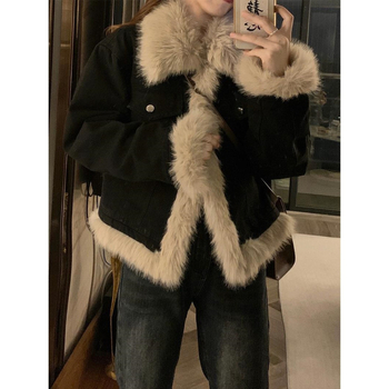 Яке Chenille Spandex, без ръкави, поло яка, стандартна кройка, редовна версия, зрял стил