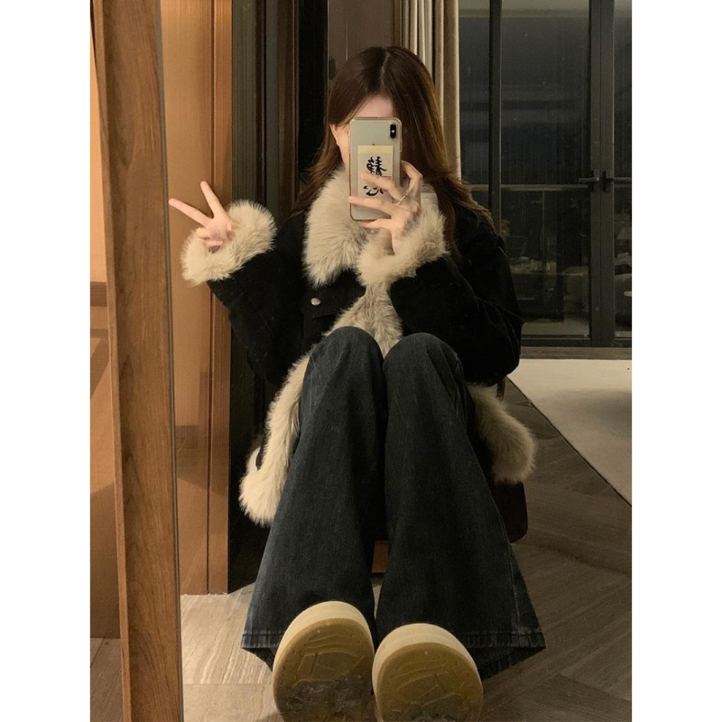 Яке Chenille Spandex, без ръкави, поло яка, стандартна кройка, редовна версия, зрял стил