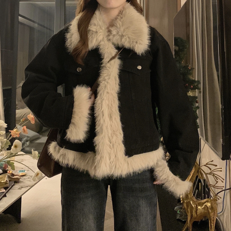 Яке Chenille Spandex, без ръкави, поло яка, стандартна кройка, редовна версия, зрял стил