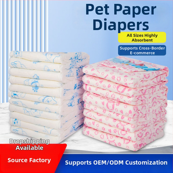 Šunų vienkartinės kelnaitės – pratekėjimo prevencija, universali tinka, animacinio stiliaus, medžiaga: nepluoštinė medžiaga + PE plėvelė