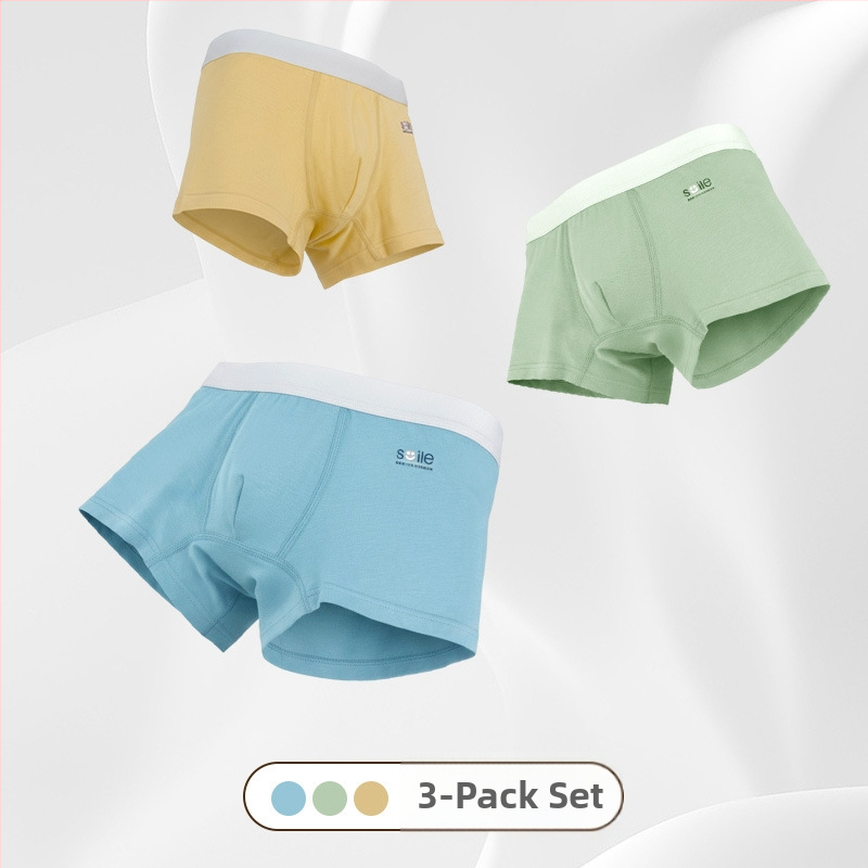 Bērnu zēnu bokserbikses, 95% kokvilna, antibakteriālas, plakanais šuvums, četras sezonas, piemērots 8+ gadu vecumam