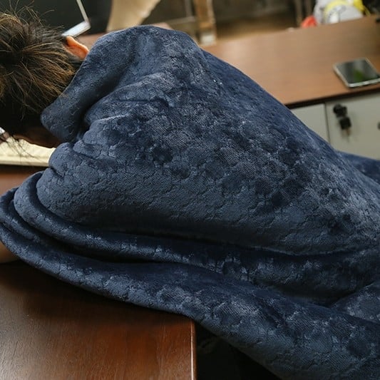 Фланелено одеяло с геометричен принт (Полиестер; 300–500 г; Четири сезона)