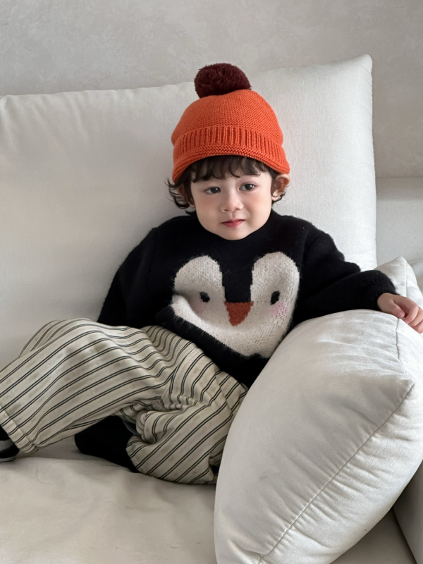 Koreai stílusú gyerekek két részes készlet őszi-téli szezonra, vastag pamut (95%)