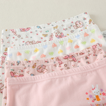 Dječje pamučne gaćice za djevojčice, Klasa A, 95% pamuka, za uzrast 3–8 godina, Proljeće 2023